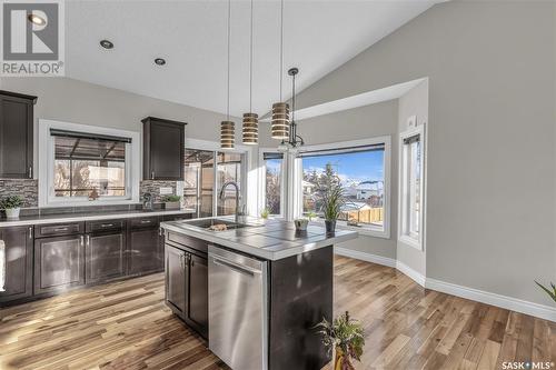 84 Jack Matheson Crescent, Prince Albert, SK - Indoor Photo Showing Kitchen With Double Sink With Upgraded Kitchen