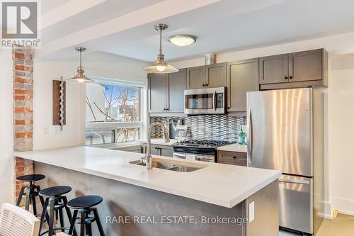 #5 - 2B Minto Street, Toronto, ON - Indoor Photo Showing Kitchen With Stainless Steel Kitchen With Double Sink With Upgraded Kitchen