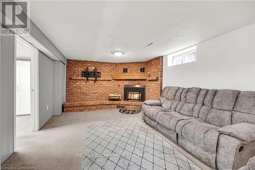 253 Thorner Drive, Hamilton, ON - Indoor Photo Showing Living Room With Fireplace