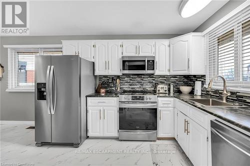 253 Thorner Drive, Hamilton, ON - Indoor Photo Showing Kitchen With Upgraded Kitchen