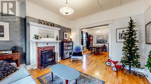 12 Mayor Avenue, St.John'S, NL - Indoor Photo Showing Living Room With Fireplace