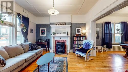 12 Mayor Avenue, St.John'S, NL - Indoor Photo Showing Living Room With Fireplace