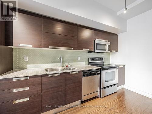 607 - 20 Stewart Street, Toronto, ON - Indoor Photo Showing Kitchen With Stainless Steel Kitchen With Double Sink