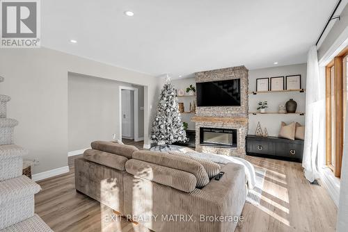 2004 Route 700 W Road, The Nation, ON - Indoor Photo Showing Living Room With Fireplace