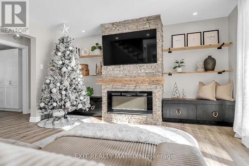 2004 Route 700 W Road, The Nation, ON - Indoor Photo Showing Living Room With Fireplace