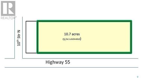 10.7 Acre Prime Highway Frontage East Of Nipawin, Nipawin, SK 