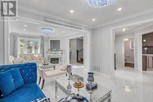 345 Old Harwood Avenue, Ajax, ON - Indoor Photo Showing Living Room With Fireplace