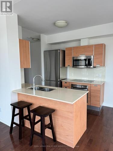 1004 - 3391 Bloor Street W, Toronto, ON - Indoor Photo Showing Kitchen With Double Sink