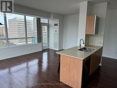 1004 - 3391 Bloor Street W, Toronto, ON - Indoor Photo Showing Kitchen With Double Sink