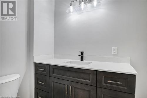 Bathroom featuring vanity and toilet - 24 Crombie Street, Cambridge, ON - Indoor Photo Showing Bathroom