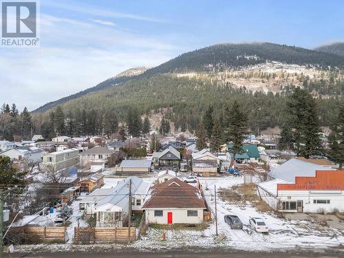 Front of Property - drone Photo - 5768 Highway 97 N Highway, Falkland, BC 