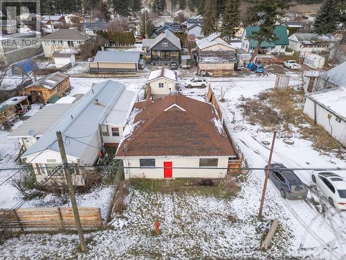 Front of Property - drone Photo - 5768 Highway 97 N Highway, Falkland, BC 