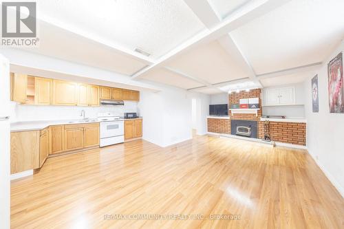 5 Woolwick Drive, Toronto, ON - Indoor Photo Showing Kitchen With Fireplace