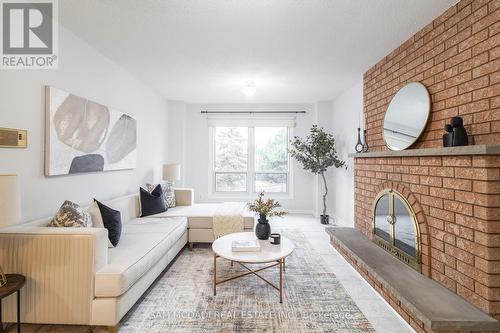 2093 The Chase, Mississauga, ON - Indoor Photo Showing Living Room With Fireplace