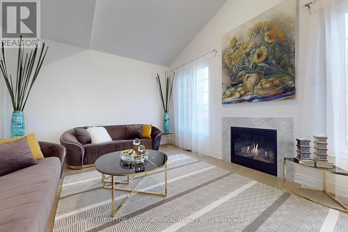 10 Meadow Vista Crescent, East Gwillimbury, ON - Indoor Photo Showing Living Room With Fireplace