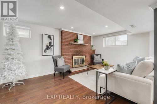 95 Avonmore Crescent, Orangeville, ON - Indoor Photo Showing Living Room With Fireplace