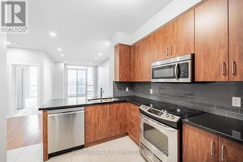 314 - 215 Sherway Gardens Road, Toronto, ON - Indoor Photo Showing Kitchen With Stainless Steel Kitchen