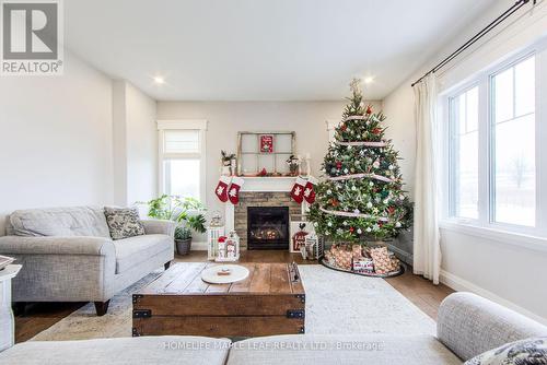 938666 Airport Road, Mulmur, ON - Indoor Photo Showing Living Room With Fireplace