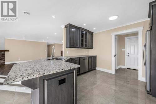 37 Kennedys Lane, Holyrood, NL - Indoor Photo Showing Kitchen With Double Sink