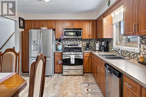 2874 Jos St. Louis, Windsor, ON - Indoor Photo Showing Kitchen With Double Sink