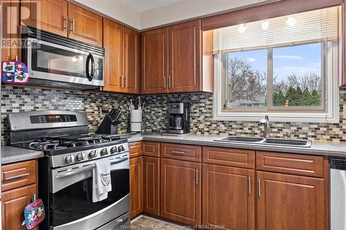 2874 Jos St. Louis, Windsor, ON - Indoor Photo Showing Kitchen With Double Sink