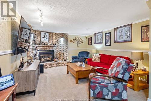 2874 Jos St. Louis, Windsor, ON - Indoor Photo Showing Living Room With Fireplace