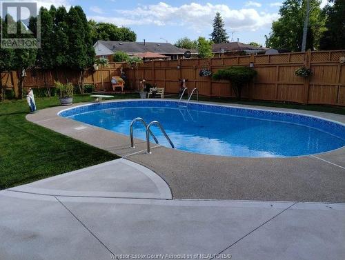 2874 Jos St. Louis, Windsor, ON - Outdoor With In Ground Pool With Backyard