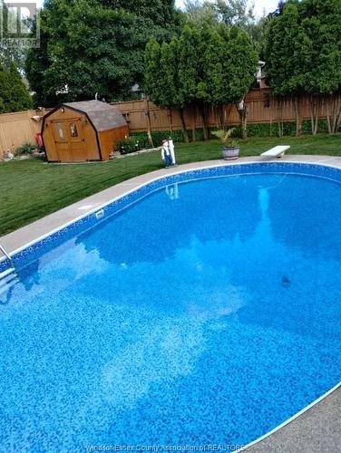 2874 Jos St. Louis, Windsor, ON - Outdoor With In Ground Pool With Backyard