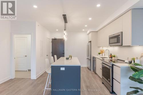 505 - 195 Hunter Street E, Peterborough (Ashburnham), ON - Indoor Photo Showing Kitchen With Upgraded Kitchen