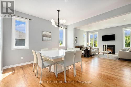 676 Fisher Street, North Grenville, ON - Indoor Photo Showing Dining Room With Fireplace