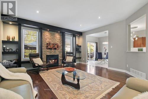 656 Netley Circle, Ottawa, ON - Indoor Photo Showing Living Room With Fireplace