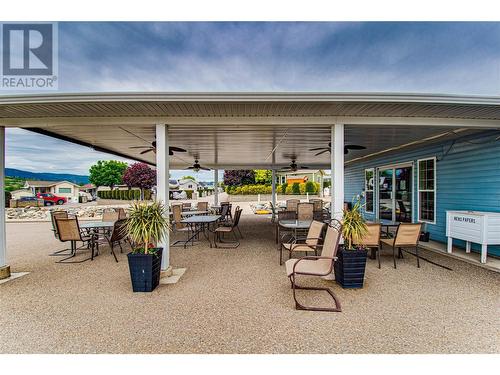 Covered deck for happy hour and community social events - 8000 Highland Road Unit# 153, Vernon, BC 