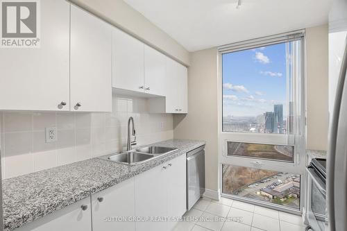 Lph7 - 3 Michael Power Place, Toronto, ON - Indoor Photo Showing Kitchen With Double Sink