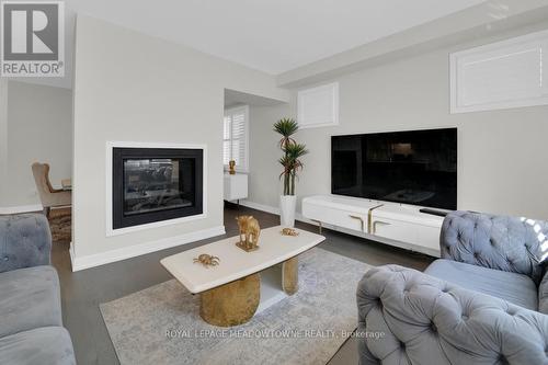 636 Leatherleaf Landing, Milton, ON - Indoor Photo Showing Living Room With Fireplace