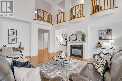 13 Pathlink Gate, Brampton, ON - Indoor Photo Showing Living Room With Fireplace