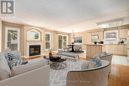 70 Forest Gate Way, Ottawa, ON - Indoor Photo Showing Living Room With Fireplace