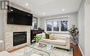 19 Vinci Crescent, Toronto, ON  - Indoor Photo Showing Living Room With Fireplace 