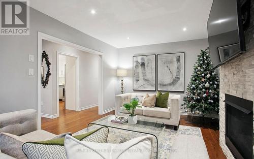 19 Vinci Crescent, Toronto, ON - Indoor Photo Showing Living Room With Fireplace