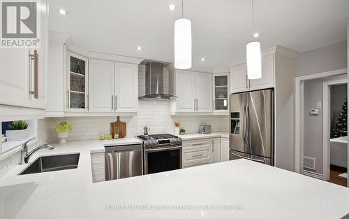 19 Vinci Crescent, Toronto, ON - Indoor Photo Showing Kitchen With Stainless Steel Kitchen With Double Sink With Upgraded Kitchen