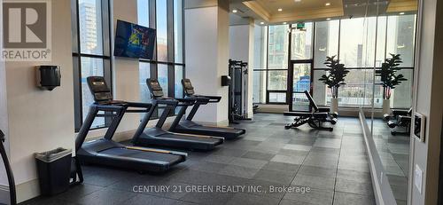 2801 - 30 Elm Drive W, Mississauga, ON - Indoor Photo Showing Gym Room