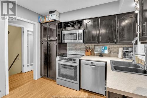 3456 Glenwood, Windsor, ON - Indoor Photo Showing Kitchen With Double Sink