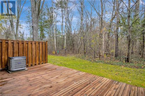 Wooden deck with a yard and central AC - 220 Salisbury Avenue Unit# 6, Cambridge, ON - Outdoor