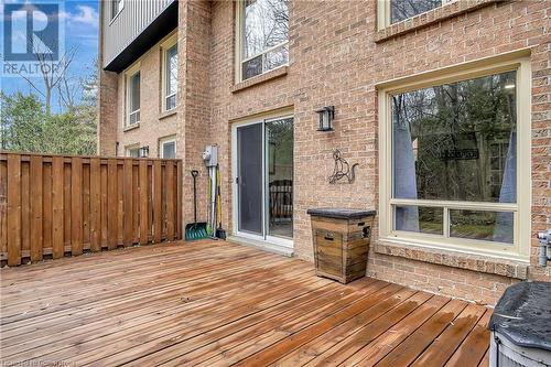 View of wooden terrace - 220 Salisbury Avenue Unit# 6, Cambridge, ON - Outdoor With Exterior