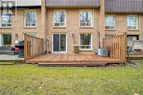 Back of property featuring central AC - 220 Salisbury Avenue Unit# 6, Cambridge, ON - Outdoor With Deck Patio Veranda With Exterior