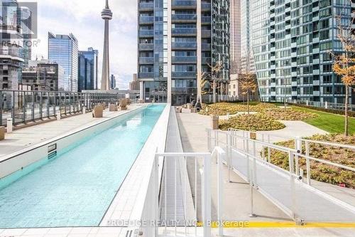 1307 - 1 The Esplanade Drive, Toronto, ON - Outdoor With In Ground Pool With Facade