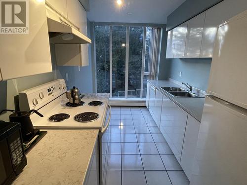 205 3061 E Kent Ave N, Vancouver, BC - Indoor Photo Showing Kitchen With Double Sink