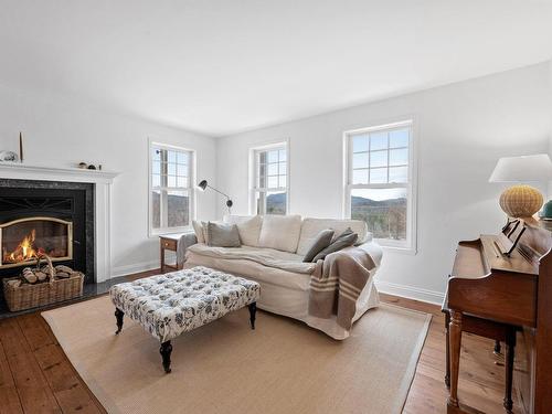 Living room - 795 Route 220, Bonsecours, QC - Indoor Photo Showing Living Room With Fireplace