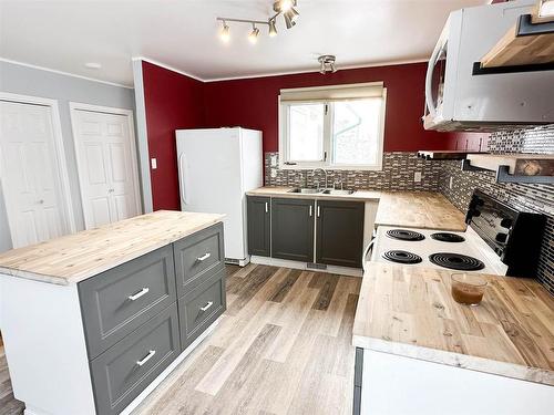 26 Dickenson Road, Balmertown, ON - Indoor Photo Showing Kitchen With Double Sink