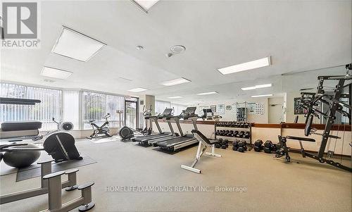 1608 - 24 Hanover Road, Brampton, ON - Indoor Photo Showing Gym Room