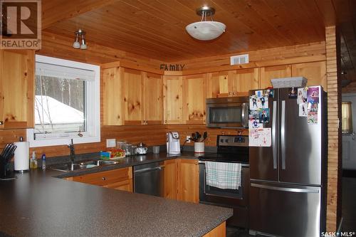 2 And 11 Spruce Crescent, Dore Lake, SK - Indoor Photo Showing Kitchen With Double Sink